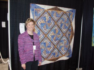 Driftwood quilt and designer Helle-May