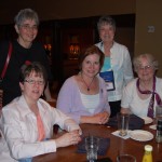 Nancy Dill, Yolanda F, Beth H, Barb Campbell, Cary Flanagan, and Jen Eskridge(holding camera)